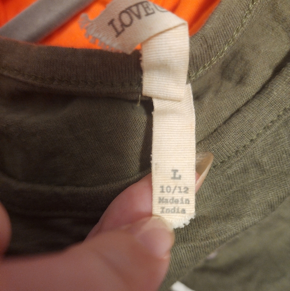 LOVE @ First Sight Girls Top With Pink Kitty Cat Graphic Print. Size ( L 10/12 ) - Picture 6 of 7